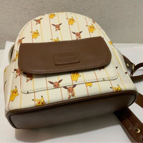 NWOT Loungefly Pokemon Mini Backpack Pikachu Ever Striped main image 8